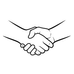 Fototapeta premium Two hands shaking in a deal.