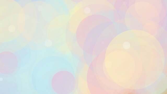 Soft Pastel Abstract Background with Translucent Overlapping Circles