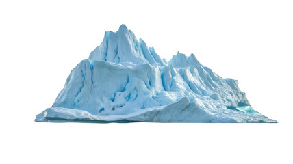 Fototapeta premium Iceberg with purple accents blue isolated on a transparent background
