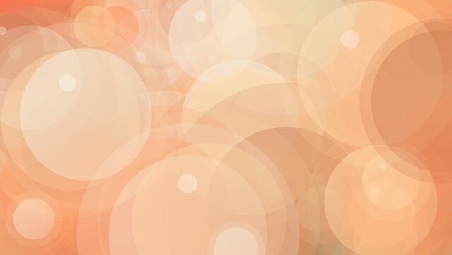 Warm Abstract Circles Background with Soft Orange Peach Hues