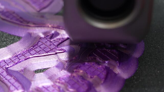 object printed 3d printer close-up. Progressive modern additive technology 4.0 industrial revolution