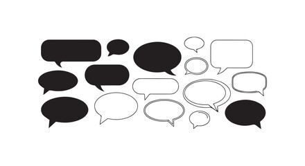 A simple vector illustration showing a set of cartoon speech b © GlobalVector Design