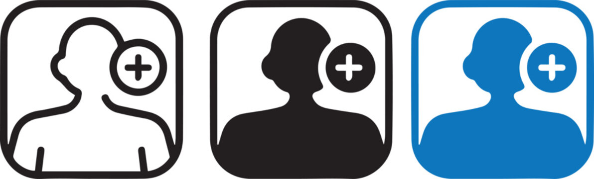 modern follow icon bundle