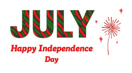 Obraz premium Independence Day, July 4th, Happy Independence Day, Patriotic greeting