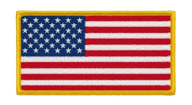 Flag day united states american flag patch emblem