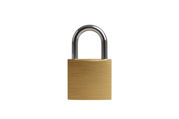 Naklejka premium Brass padlock protecting security, privacy, and data