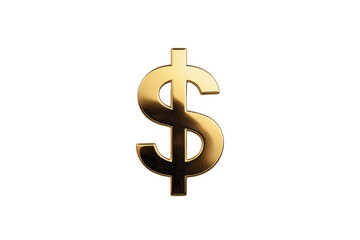 Obraz premium Golden dollar currency symbol representing wealth and business