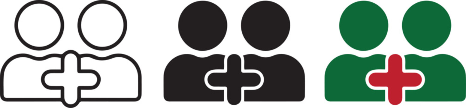 unique add friend icon bundle set