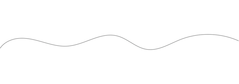 Squiggle line design element.  Seamless pattern decorative curve line in eps 10.Curly one Line. Squiggle wavy and decorative ornament in editable stroke.
