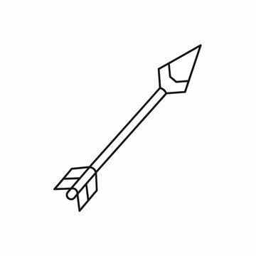 Detailed illustration of an arrow.