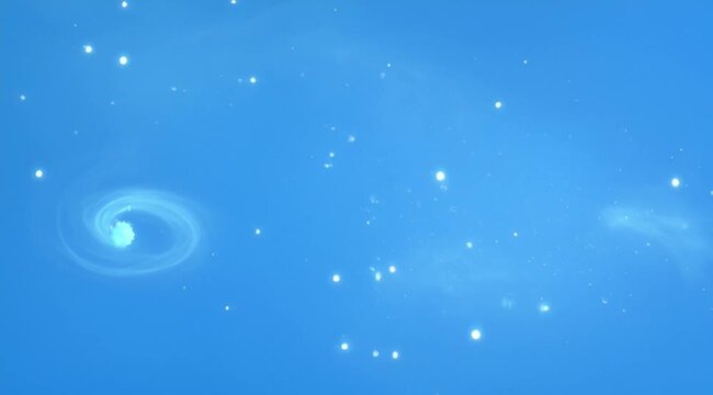 A new video 41 sparkling blue background with glowing particles