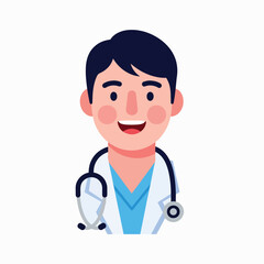 Smiling doctor with stethoscope around neck 1. © Moran