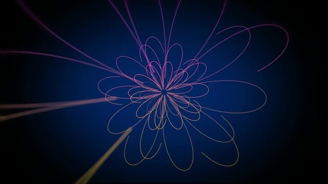 Gradient geometric shape looping 3D animation for intro background, motion graphics, and animated particles