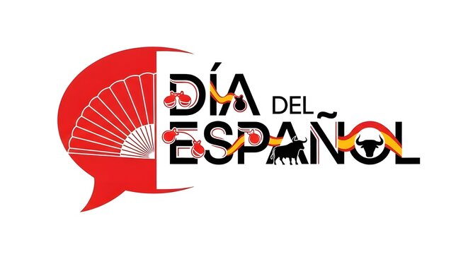 Spanish language day celebration logo