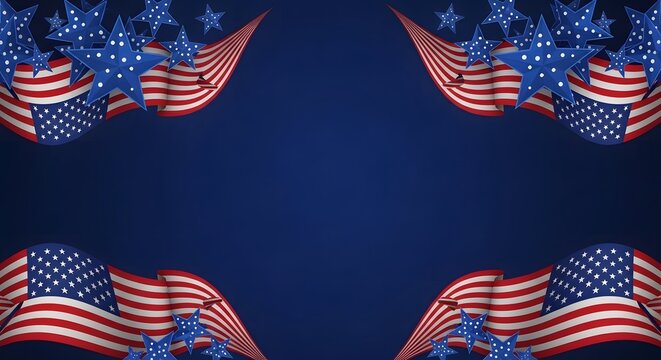 Patriotic american flag pattern background