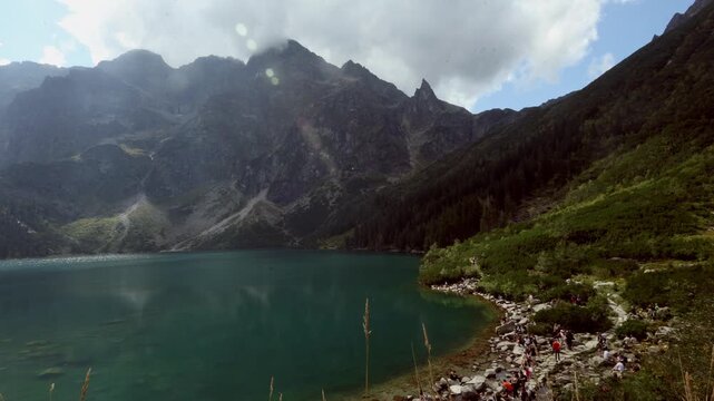 the most famous national park in the Polish Tatras - Morskie Oko