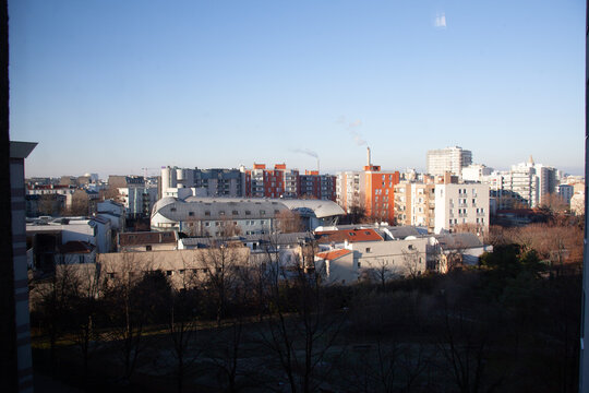 Paris industrial viste desde ventana