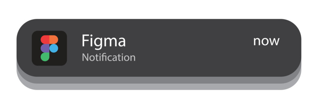 Figma App Notification Interface on Mobile Screen, Editorial Use Only