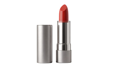 Obraz premium Blank lipstick tube mockup open cap, isolated on a white background