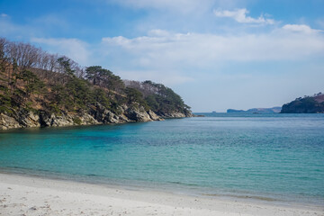 Obraz premium A beautiful bay in Leopard Land National Park