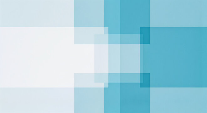 An abstract blue and white checkered pattern on a light blue background.