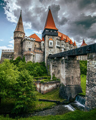 Hunedoara Castle, also known a Corvin Castle or Hunyadi Castle, is a Gothic-Renaissance castle in Hunedoara, Romania  © Milan