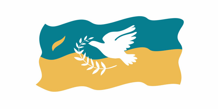 The flag of cyprus featuring a dove and olive branch design