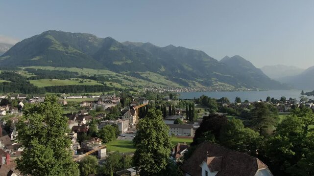 Swiss Alps Aerial Footage