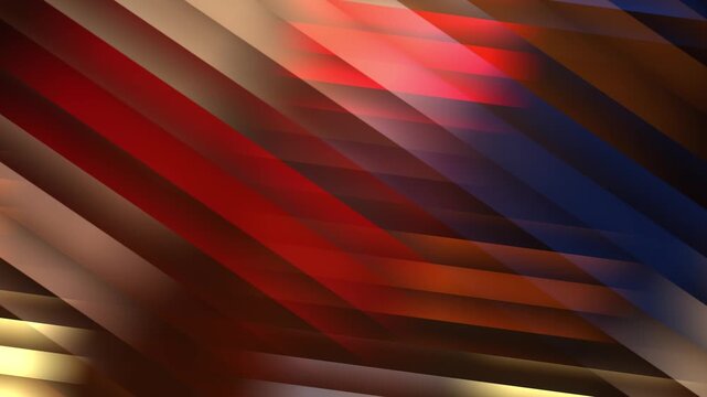 Colorful abstract refraction pattern with diagonal light trails, motion blur, and strong contrast, ideal for modern creative backgrounds. 4K.