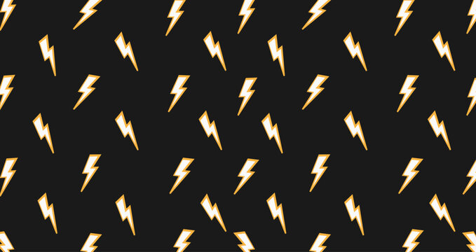 Lightning bolts pattern. Thunder bolt pattern energy lightning background 
