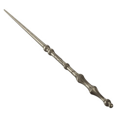 Obraz premium Metal wand with twisted isolated on a transparent background
