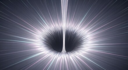 Obraz premium A visualization of extreme gravity and infinite density, simulating a cosmic singularity pulling light into a deep, impenetrable void, extreme, dark, physics