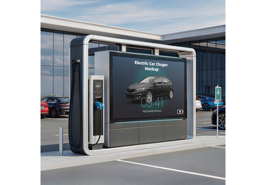 Electric Car Charger Mockup 2