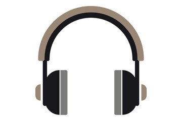 Fototapeta premium headset icon, customer support headset symbol, call center headphone icon, audio headset vector, tech support service icon, communication headset graphic, app ui headphone icon