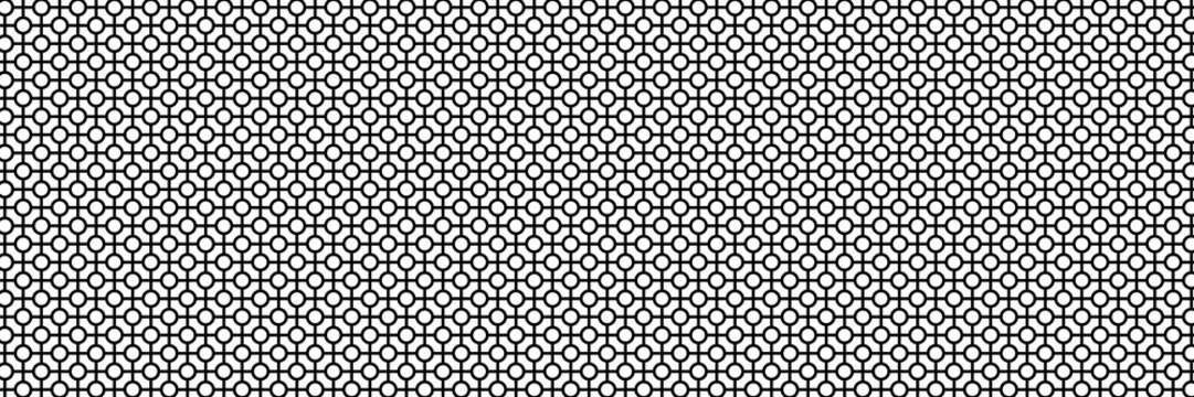 Black and white geometric pattern with hexagons transparent background