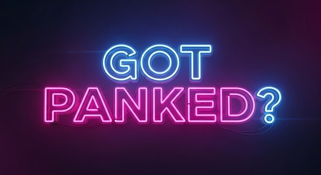 Bright neon-style typography &ldquo;Got Pranked&rdquo;