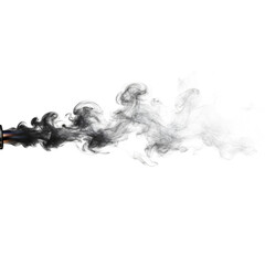 Fototapeta premium Smoke coming out of a pipe on an isolated transparent background with a gradient effect
