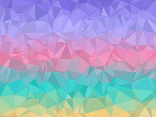 Fototapeta premium Colorful Low Poly Mosaic Pattern Digital Art Design