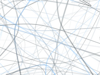 Obraz premium Flowing Ribbon Curves Abstract Vector Art