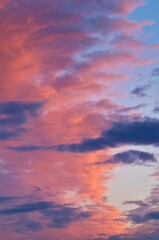 Obraz premium sunset in the sky full of clouds
