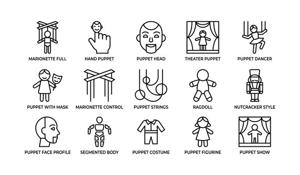 Icons of puppetry: marionette, hand, theater, and more puppet styles