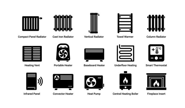 Types of heating systems: radiators, heaters, and thermostats explained