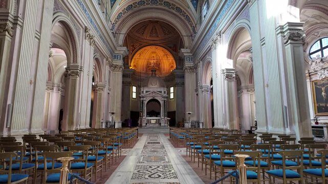 Interior Of Basilica Of Saints Boniface And Alexius Rome