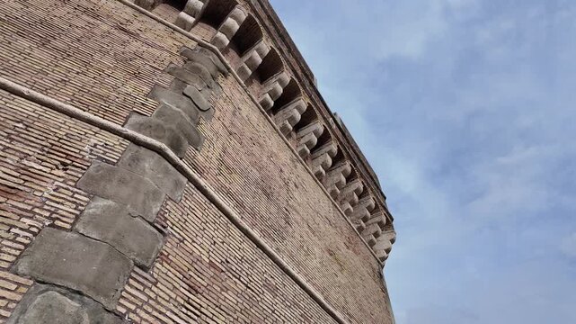 Exterior View Of Castel Sant'Angelo And Bridge Rome