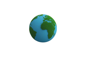 Fototapeta premium 3d earth globe spinning on transparent background