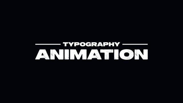 Typography Animation