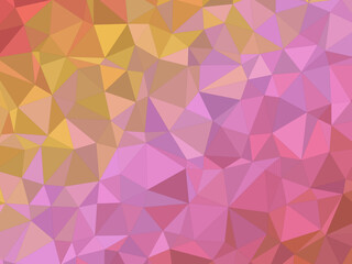 Obraz premium Colorful Low Poly Mosaic Pattern Digital Art Design