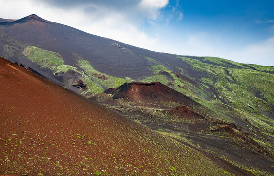 Explore the unique landscape of Etna volcano in Sicily, featuring a desert-like surface and volcanic features