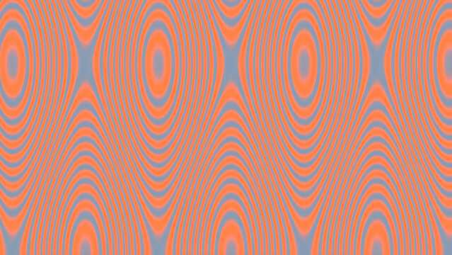 Vibrant orange and blue concentric circles pattern background design