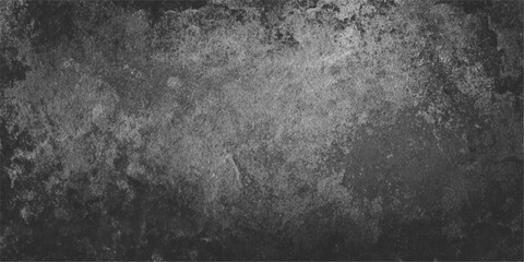 Fototapeta premium Aged dark grunge texture with a rough black and white concrete wall pattern and vintage dirty gray stone surface material for a moody wallpaper backdrop